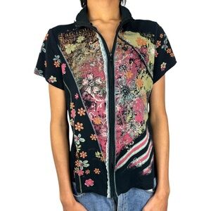 Y2K Vanilla Sugar Los Angeles Zip Up Top.